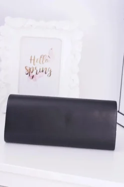 New Czarna Kopertówka Złoty Łańcuch Perły Kopertówki