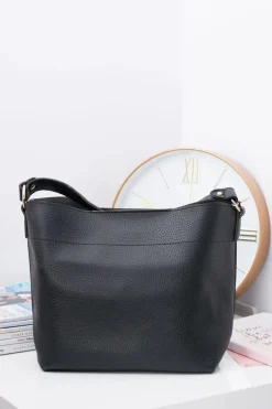 Torebki Klasyczne>Boto Czarna Torebka Damska A4 na Ramię