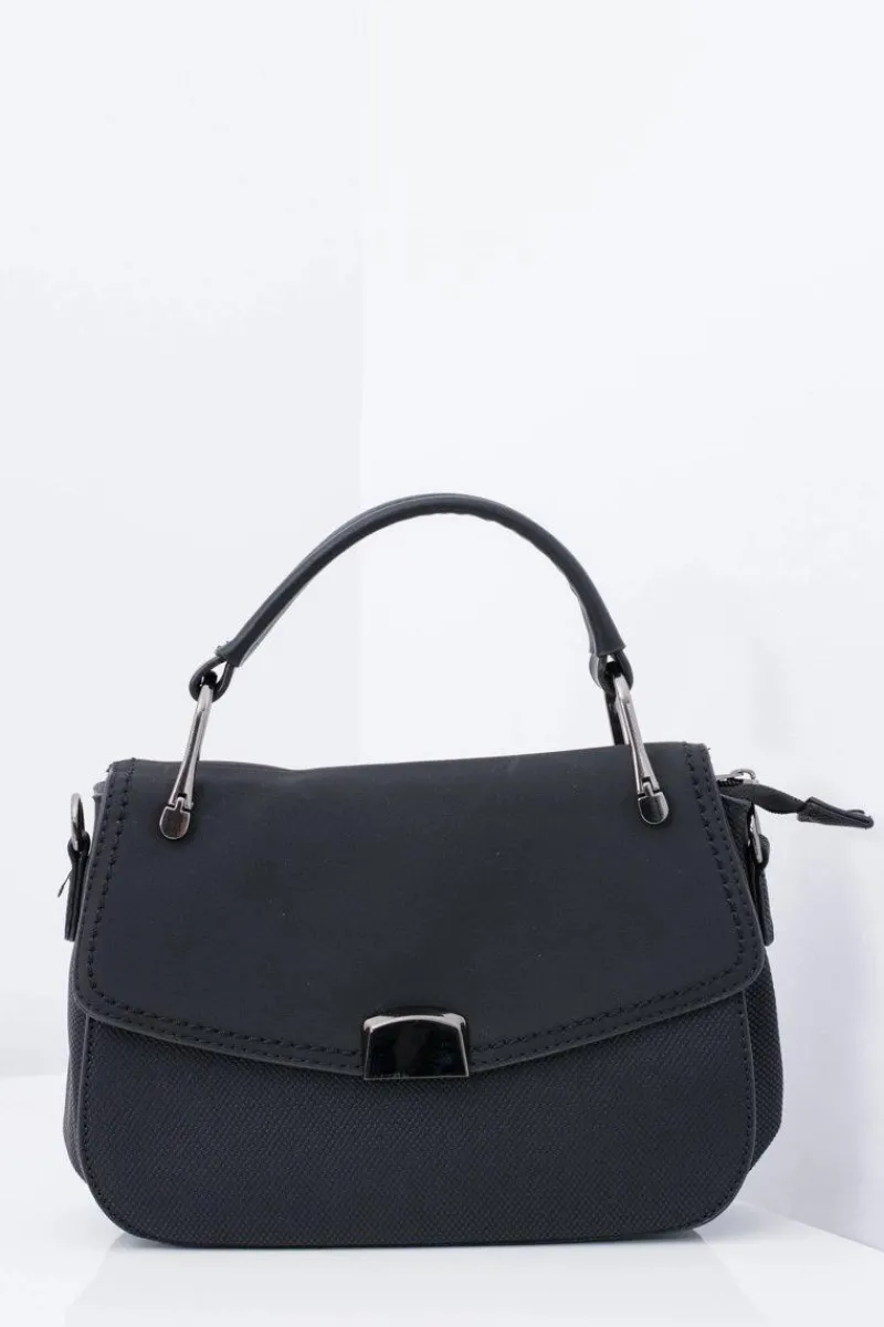 Clearance Czarna Torebka Damska Kuferek Torebki Kuferki