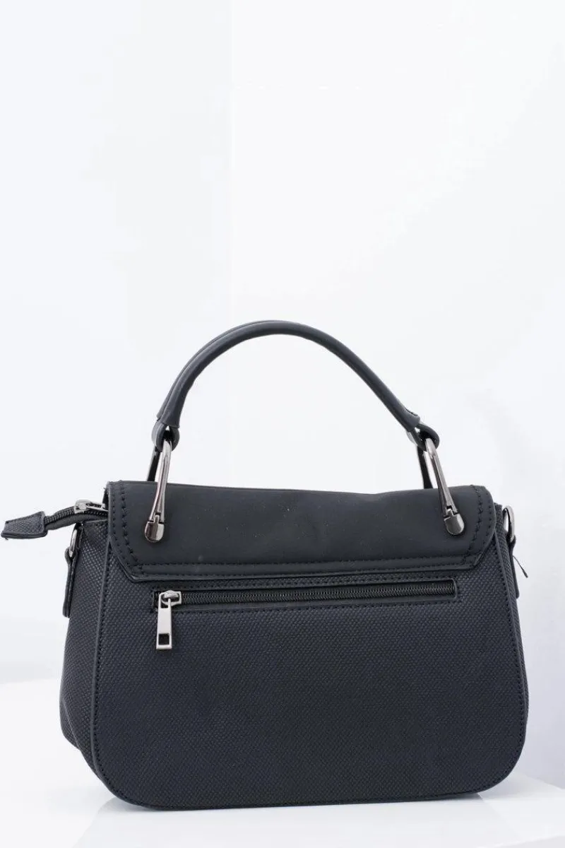 Clearance Czarna Torebka Damska Kuferek Torebki Kuferki