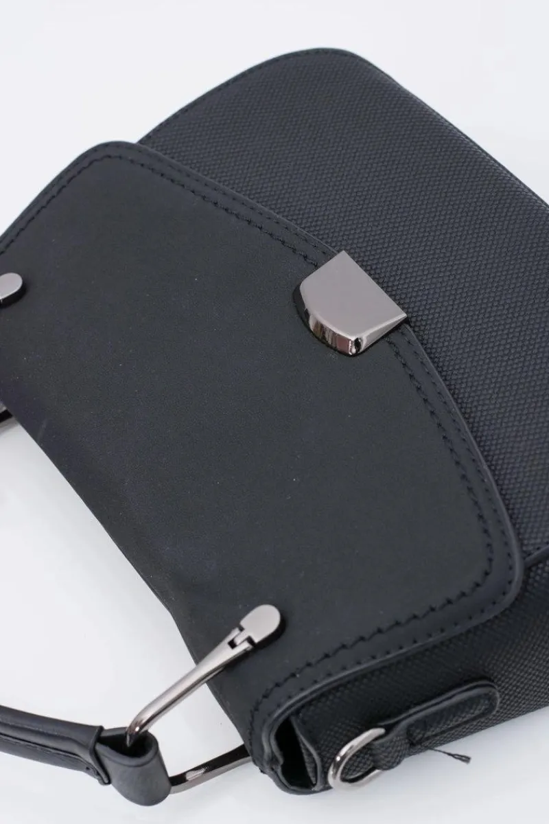 Clearance Czarna Torebka Damska Kuferek Torebki Kuferki