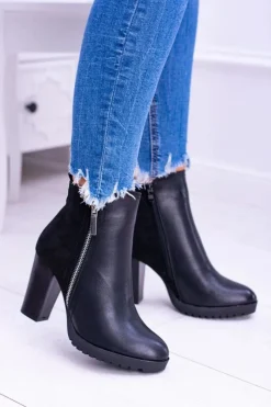 Botki Na Słupku|Czarne Botki><noscript><img width=