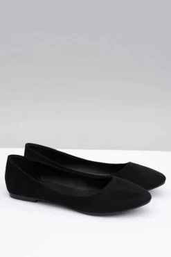 Sale Czarne Damskie Balerinki Zamsz Buenos Damskie Baleriny Klasyczne