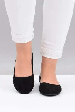 Sale Czarne Damskie Balerinki Zamsz Buenos Damskie Baleriny Klasyczne