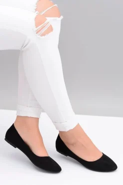 Sale Czarne Damskie Balerinki Zamsz Buenos Damskie Baleriny Klasyczne