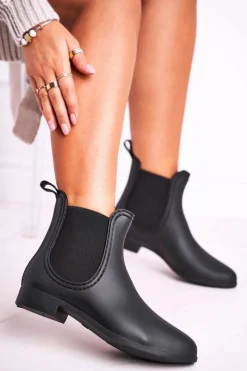 Discount Czarne Damskie Matowe Kalosze Sztyblety Answear Damskie Kalosze Damskie