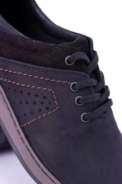 Sale Boto Czarne Męskie Półbuty Casual Ventrillo