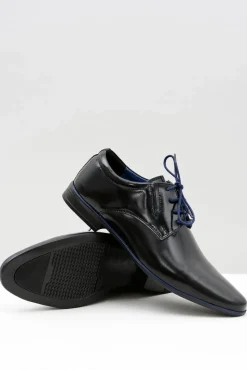 Clearance Boto Czarne Męskie Półbuty Wizytowe Marcello