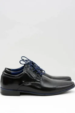 Clearance Boto Czarne Męskie Półbuty Wizytowe Marcello