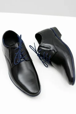 Clearance Boto Czarne Męskie Półbuty Wizytowe Marcello