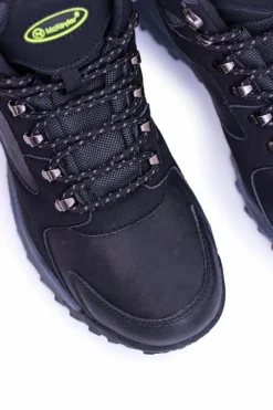Clearance Boto Czarne Obuwie Trekkingowe Męskie Ocieplone Polarem Padava