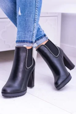 Botki Na Słupku|Czarne Botki><noscript><img width=