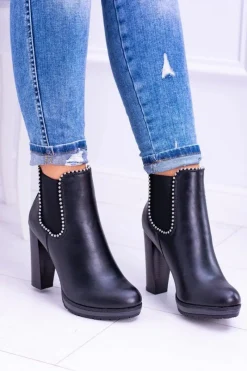 Botki Na Słupku|Czarne Botki><noscript><img width=