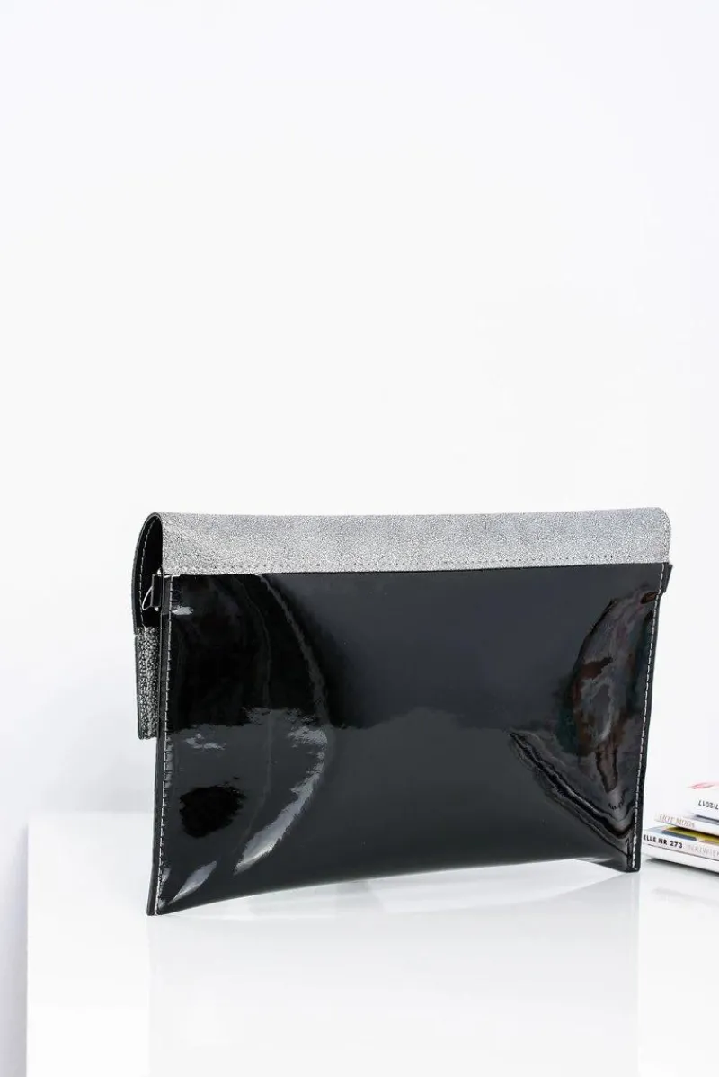 Sale Boto Czarno Srebrna Damska Elegancka Torebka