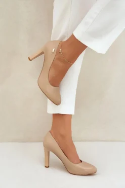 Sale Czółenka Damskie Na Słupku Sergio Leone Coffe Campbell Damskie Czółenka Na Słupku|Czółenka Klasyczne