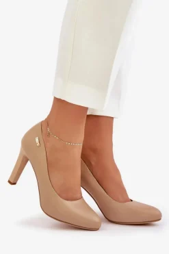 Sale Czółenka Damskie Na Słupku Sergio Leone Coffe Campbell Damskie Czółenka Na Słupku|Czółenka Klasyczne