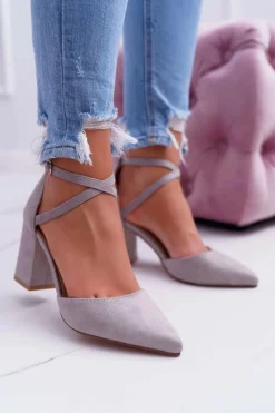 Czółenka Zamszowe|Czółenka Na Słupku><noscript><img width=