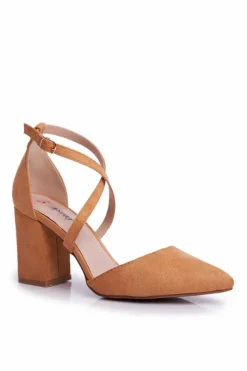 Online Boto Czółenka Damskie Na Słupku W Szpic Camel Traffic