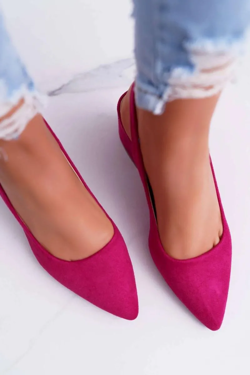 Online Czółenka Damskie Na Słupku W Szpic Fuksja Contrail Damskie Czółenka Zamszowe|Czółenka Na Słupku