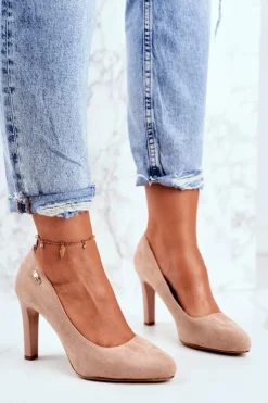 Czółenka Zamszowe|Czółenka Na Słupku><noscript><img width=