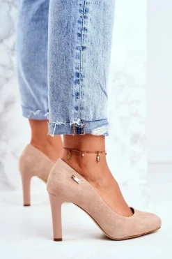 Czółenka Zamszowe|Czółenka Na Słupku><noscript><img width=