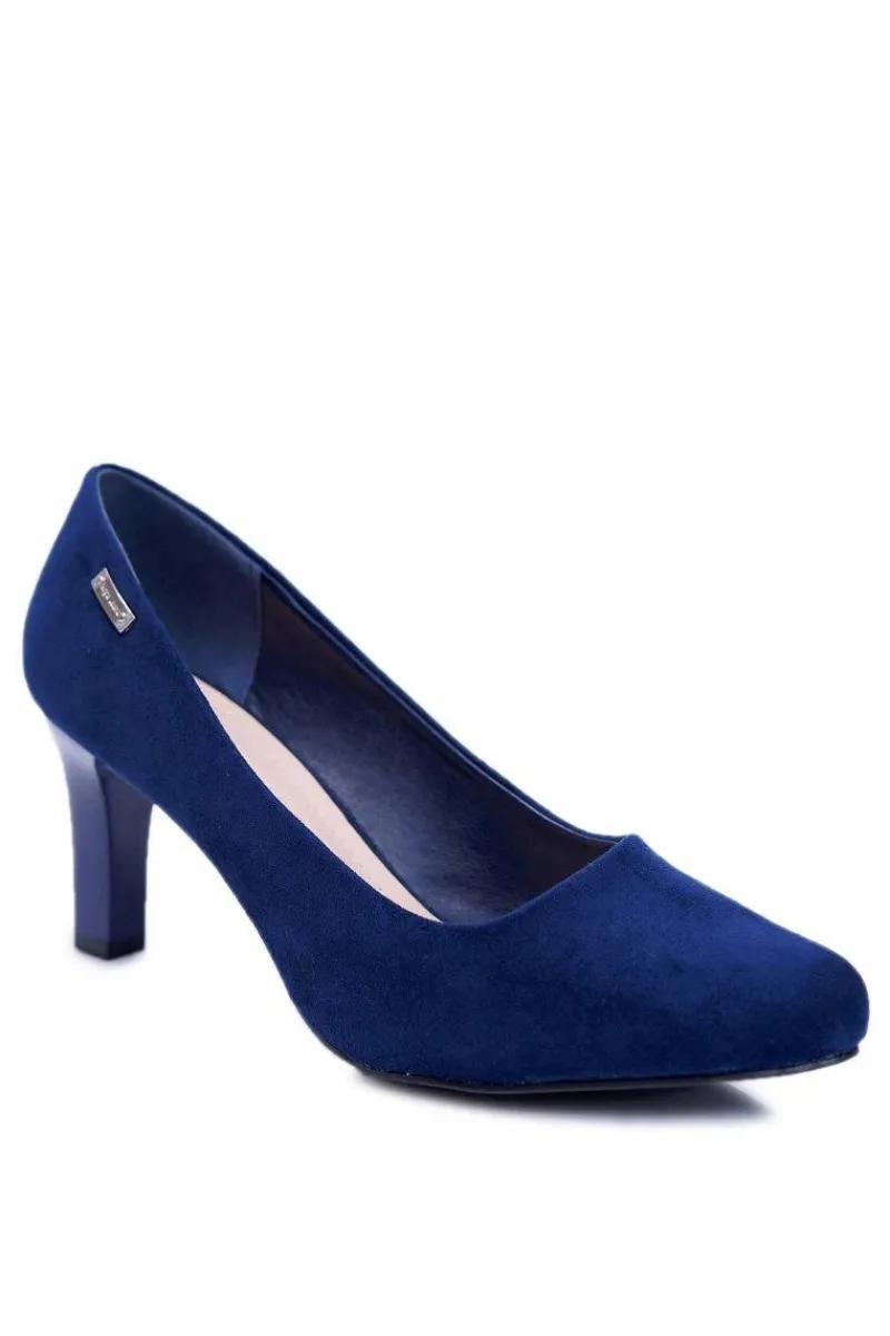 Sale Buty Sergio Leone Czółenka damskie Sergio Leone Granatowe Zamszowe Orsola