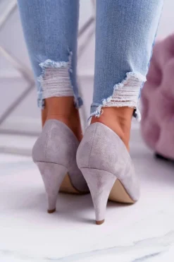 Czółenka Zamszowe|Czółenka Na Słupku><noscript><img width=