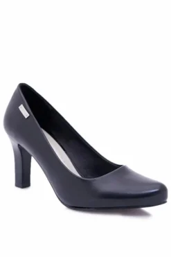 Clearance Czółenka damskie Sergio Leone Czarne Matowe Orsola Damskie Czółenka Na Słupku|Czółenka Klasyczne