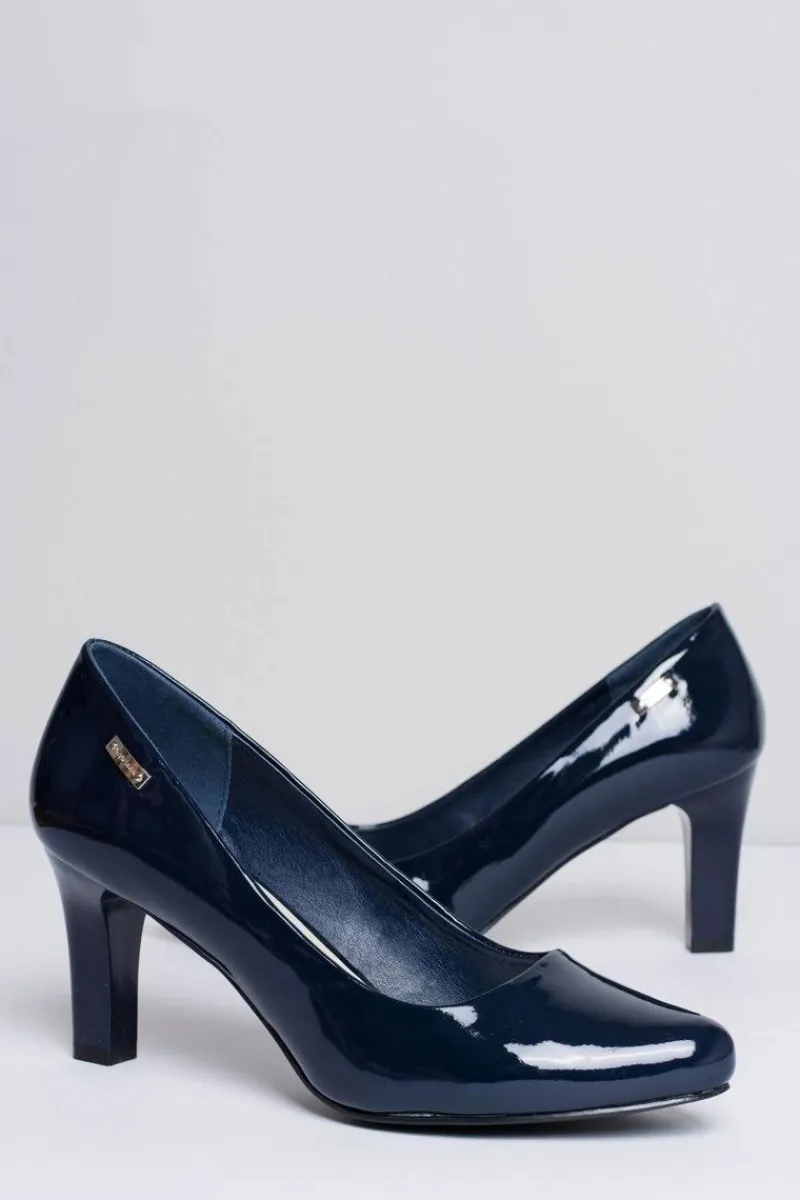 Best Czółenka damskie Sergio Leone Granatowe Lakierowane Orsola Damskie Czółenka Na Słupku|Czółenka Klasyczne