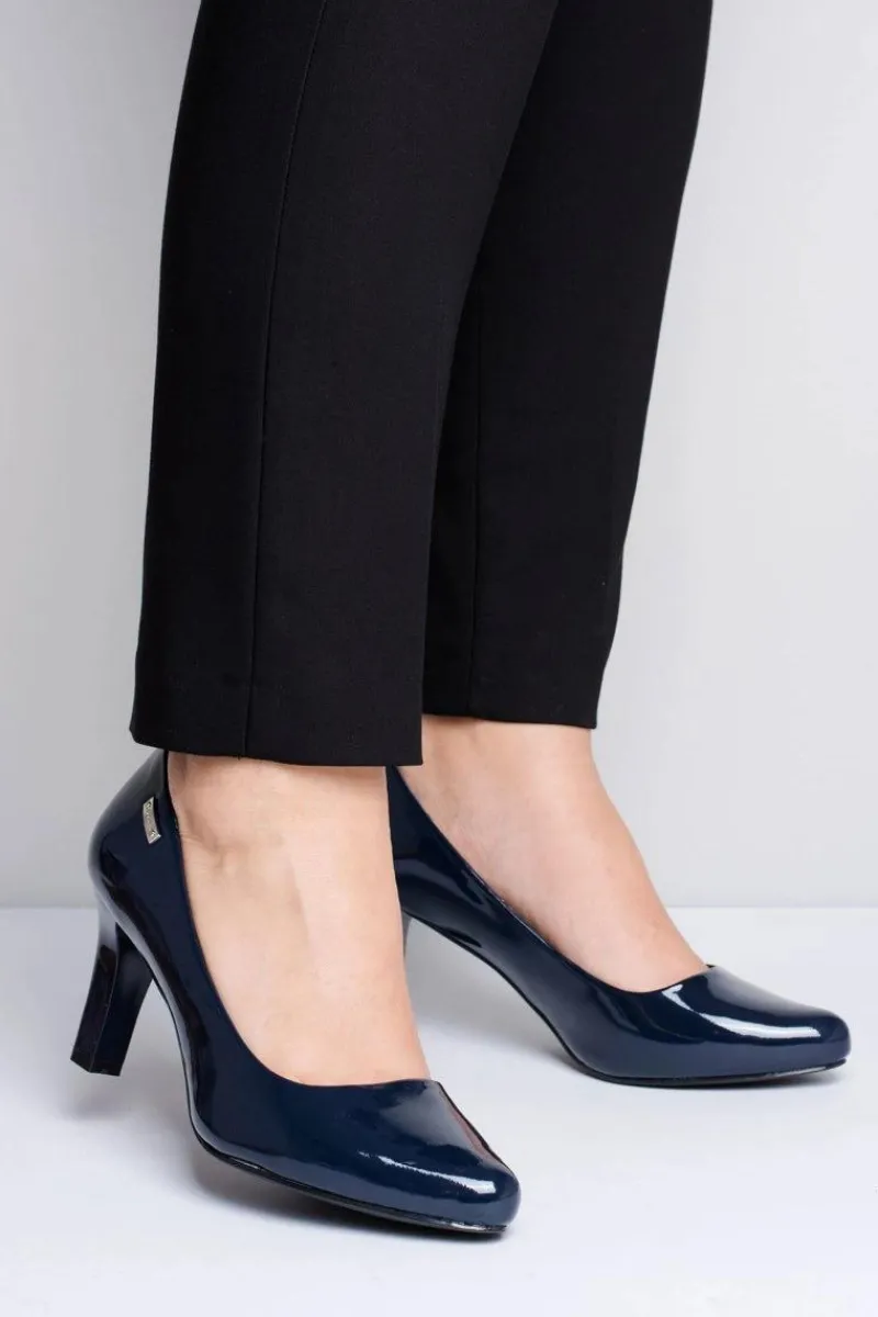 Best Czółenka damskie Sergio Leone Granatowe Lakierowane Orsola Damskie Czółenka Na Słupku|Czółenka Klasyczne