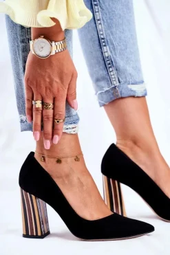 Czółenka Zamszowe|Czółenka Na Słupku><noscript><img width=