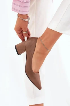 Czółenka Zamszowe|Czółenka Na Słupku><noscript><img width=