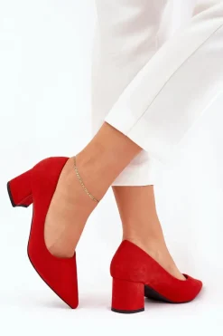 Czółenka Zamszowe|Czółenka Na Słupku><noscript><img width=