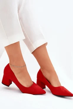 Czółenka Zamszowe|Czółenka Na Słupku><noscript><img width=