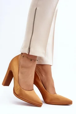 Best Czółenka Na Słupku Camel Piatti Damskie Czółenka Klasyczne