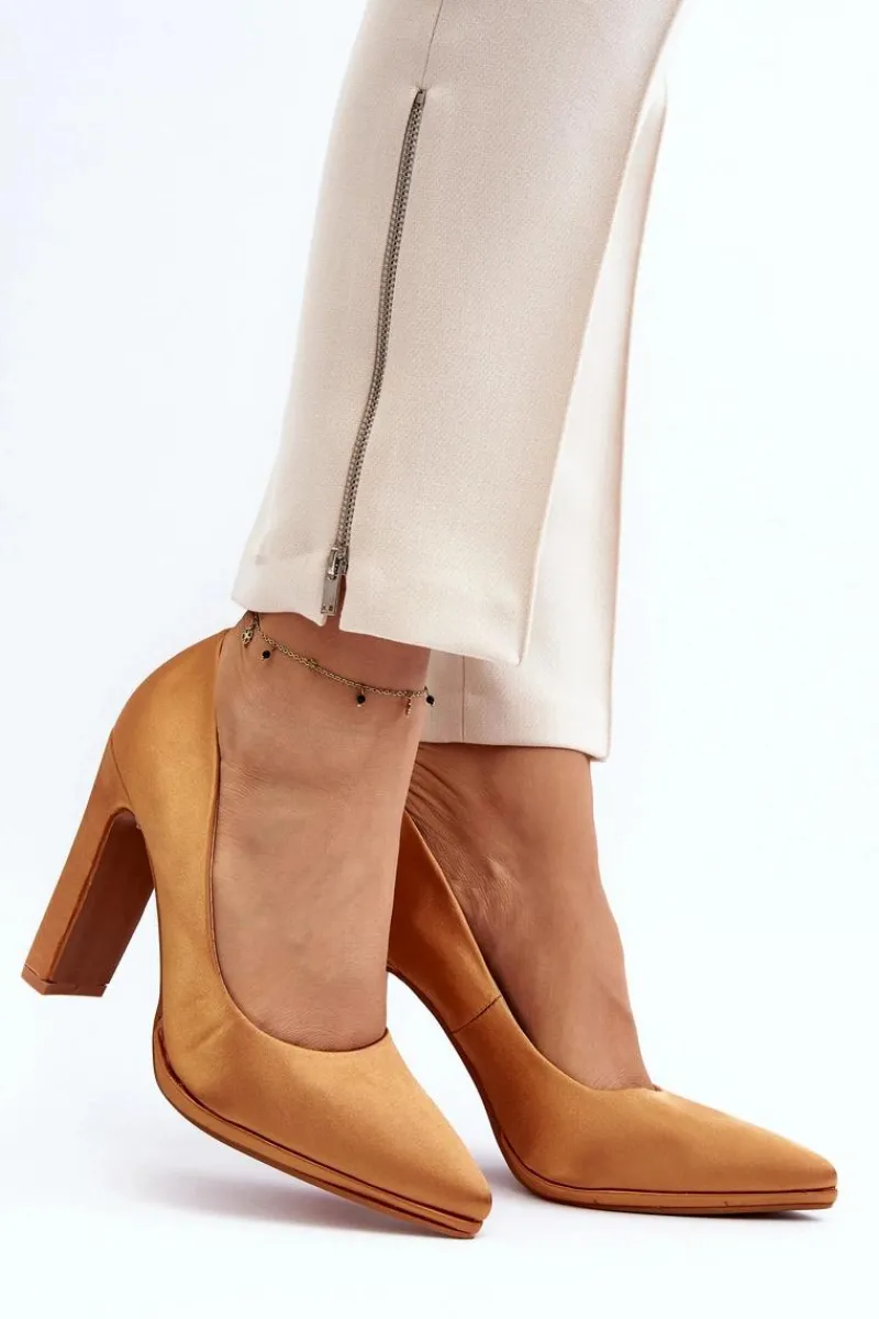 Best Czółenka Na Słupku Camel Piatti Damskie Czółenka Klasyczne