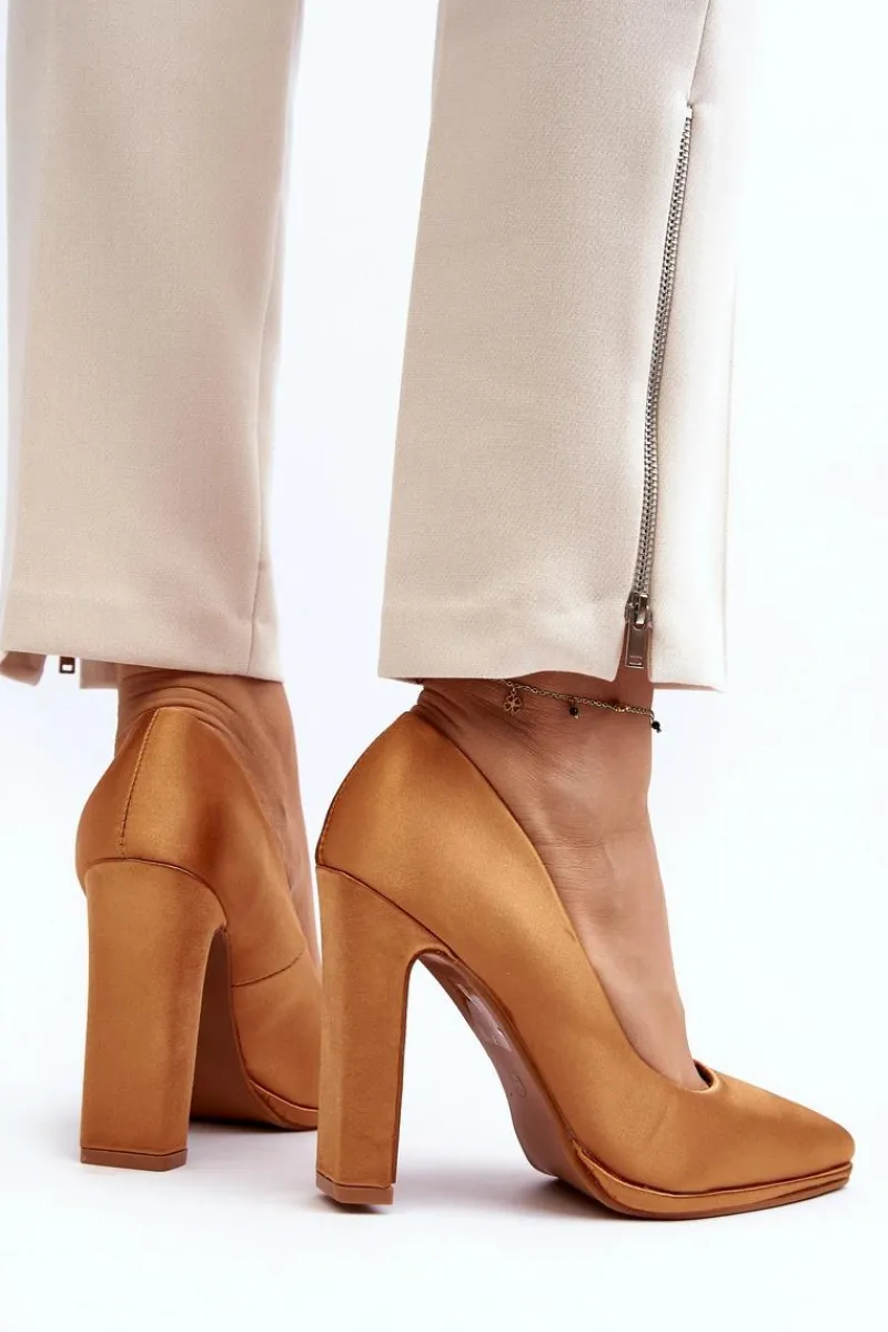 Best Czółenka Na Słupku Camel Piatti Damskie Czółenka Klasyczne