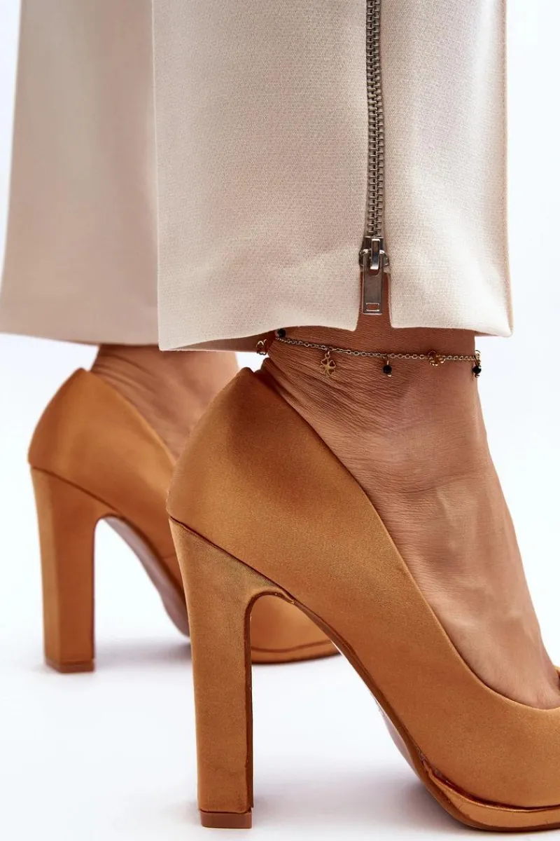 Best Czółenka Na Słupku Camel Piatti Damskie Czółenka Klasyczne