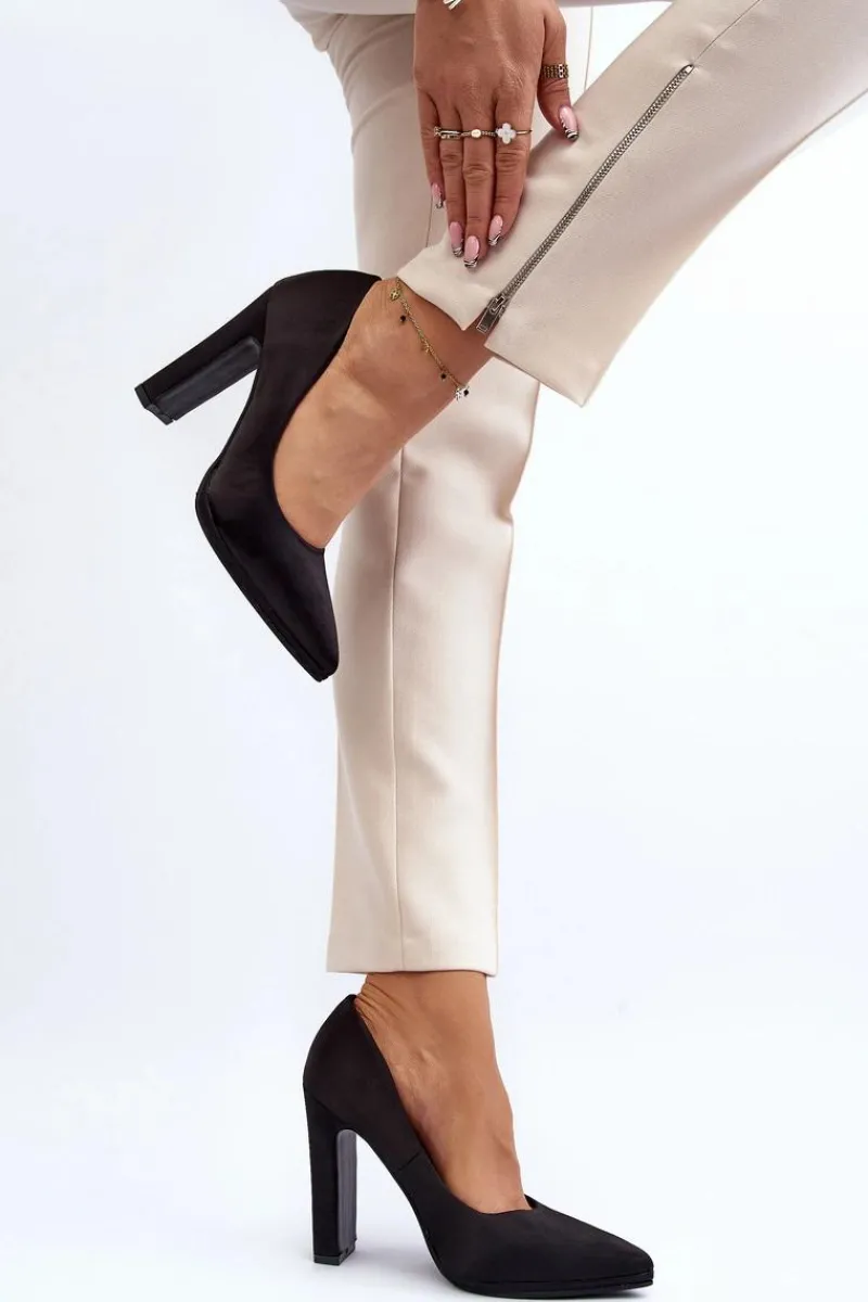 Sale Boto Czółenka Na Słupku Czarne Piatti