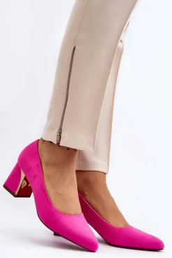 Czółenka Zamszowe|Czółenka Na Słupku>Boto Czółenka Na Słupku Fuksja Stelloria