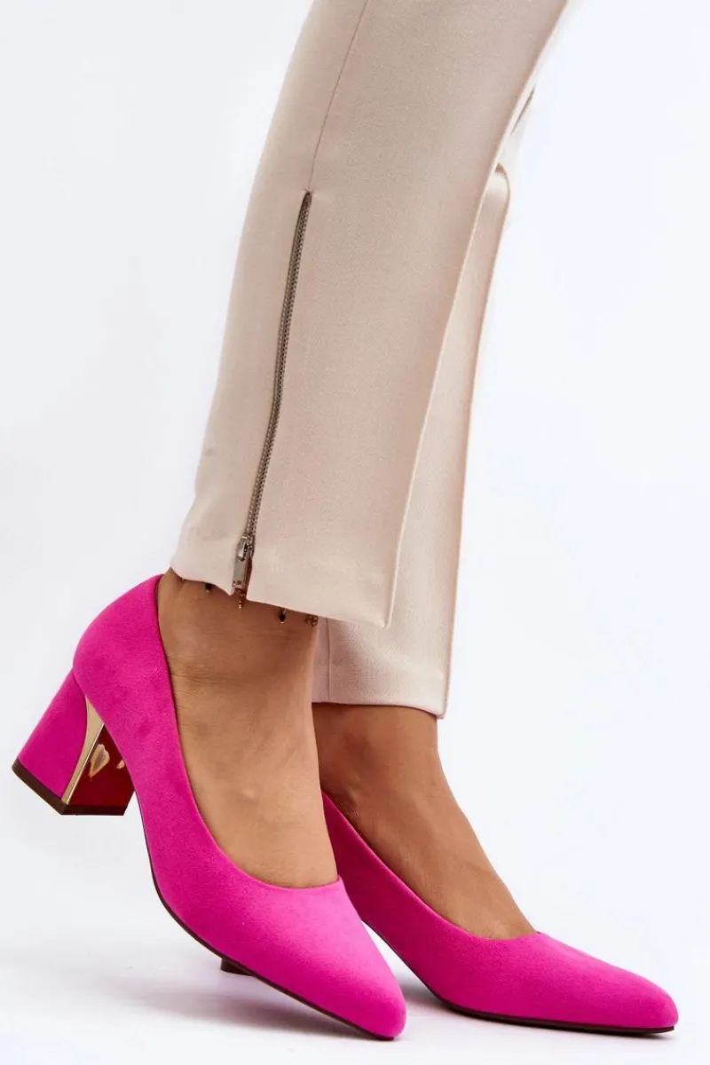 Czółenka Zamszowe|Czółenka Na Słupku>Boto Czółenka Na Słupku Fuksja Stelloria