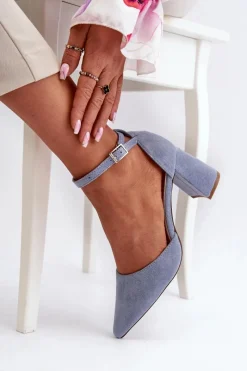 Czółenka Zamszowe|Czółenka Na Słupku><noscript><img width=