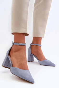 Czółenka Zamszowe|Czółenka Na Słupku><noscript><img width=