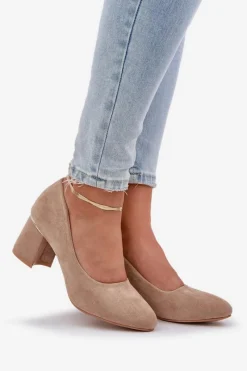 Czółenka Zamszowe|Czółenka Na Słupku><noscript><img width=