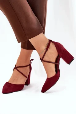 Czółenka Zamszowe|Czółenka Na Słupku><noscript><img width=