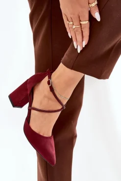 Czółenka Zamszowe|Czółenka Na Słupku><noscript><img width=