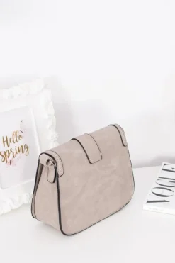 Listonoszki>Boto Damska Beżowa Elegancka Listonoszka