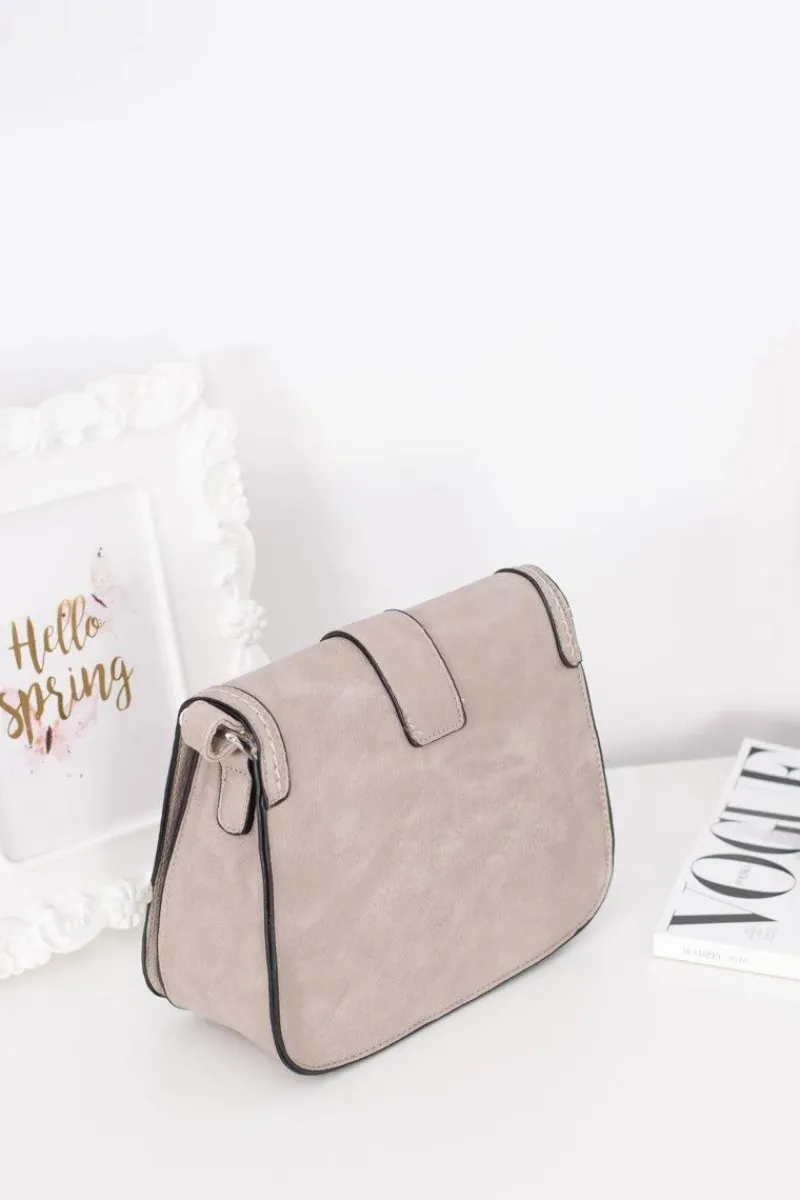 Listonoszki>Boto Damska Beżowa Elegancka Listonoszka