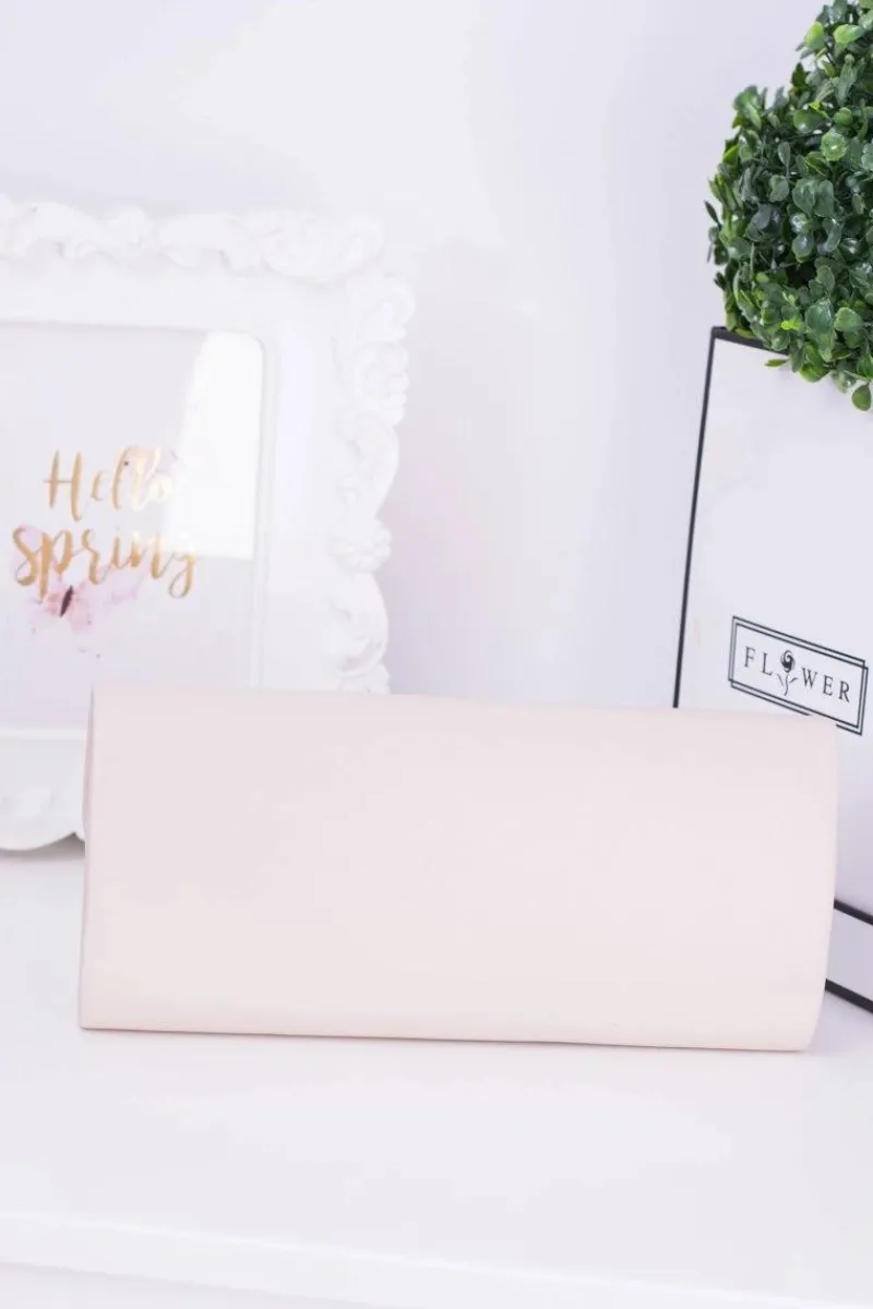 Kopertówki>Boto Damska Beżowa Kopertówka Złoty Łańcuch