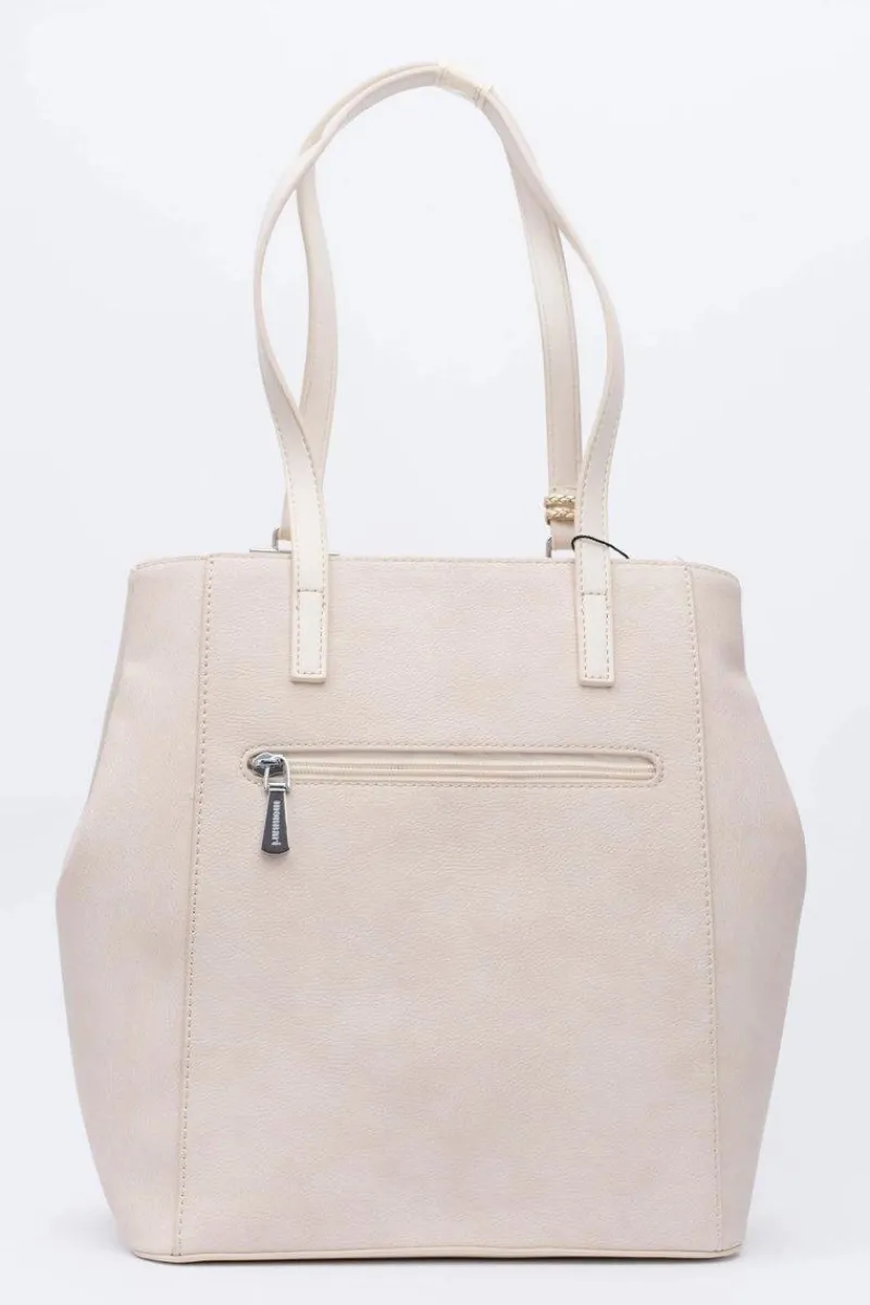 Discount Monnari Damska Beżowa Torebka Shopper Worek